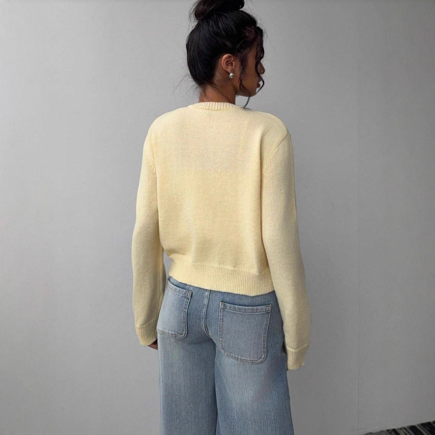 Damen Strickjacke im Oversized-Stil EB