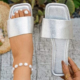 Damen Glamouröse Riemen-Sandalen EB