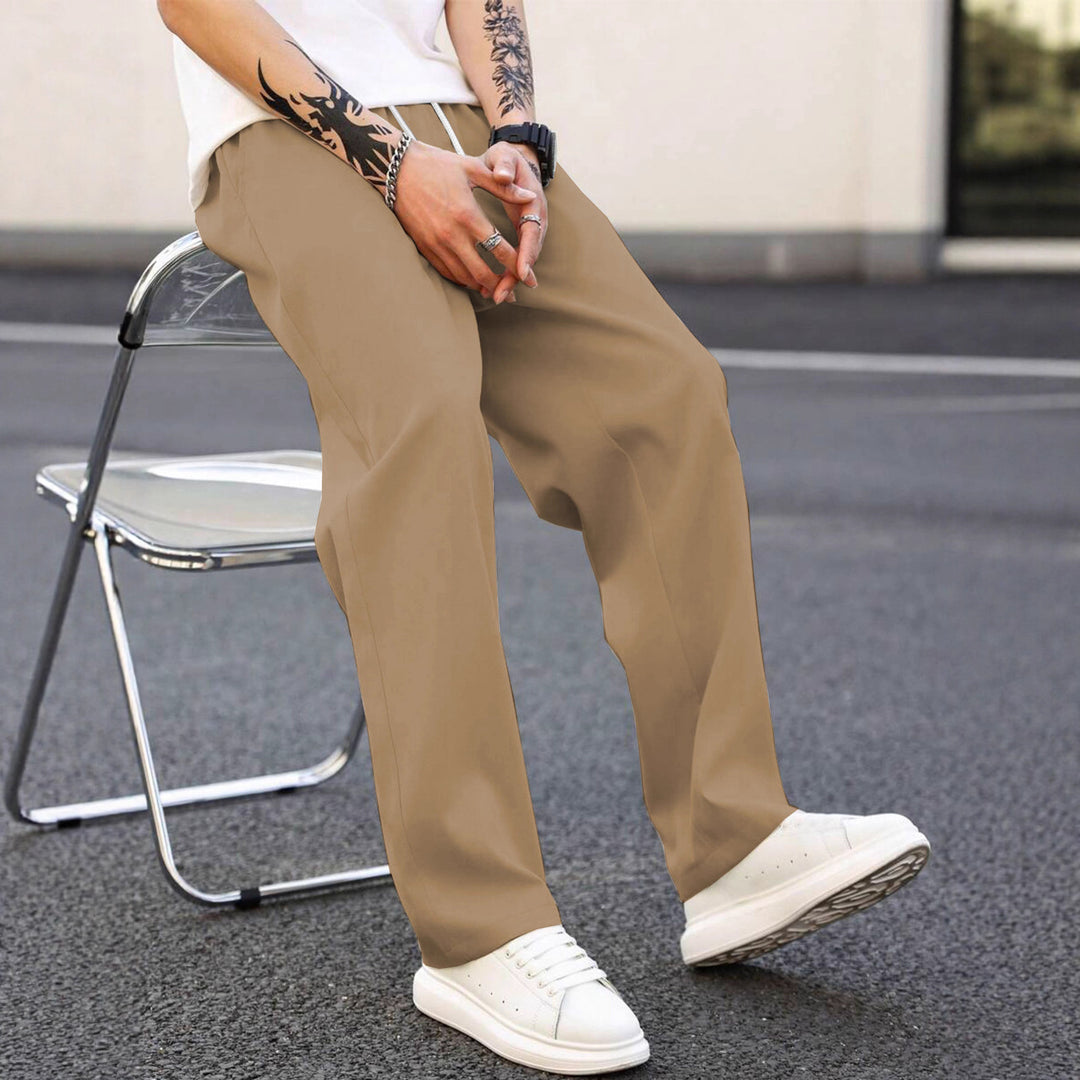 Herren modische Freizeithose mit weiter Passform und elastischem Bund EB