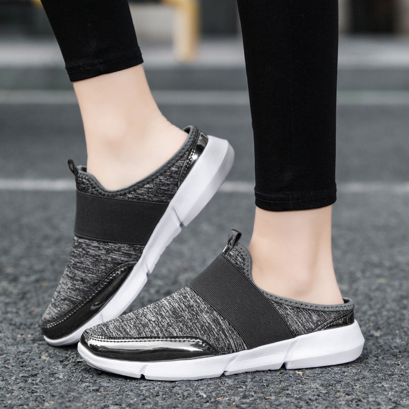 Damen Slip-On Sneakers mit glänzenden Akzenten EB