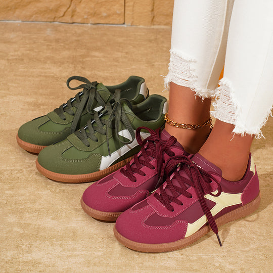 Damen Sportliche Sneakers mit atmungsaktivem Obermaterial und rutschfester Sohle EB