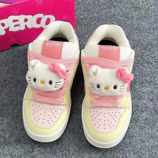 Damen Sportliche Sneakers mit niedlichem Tierdesign EB