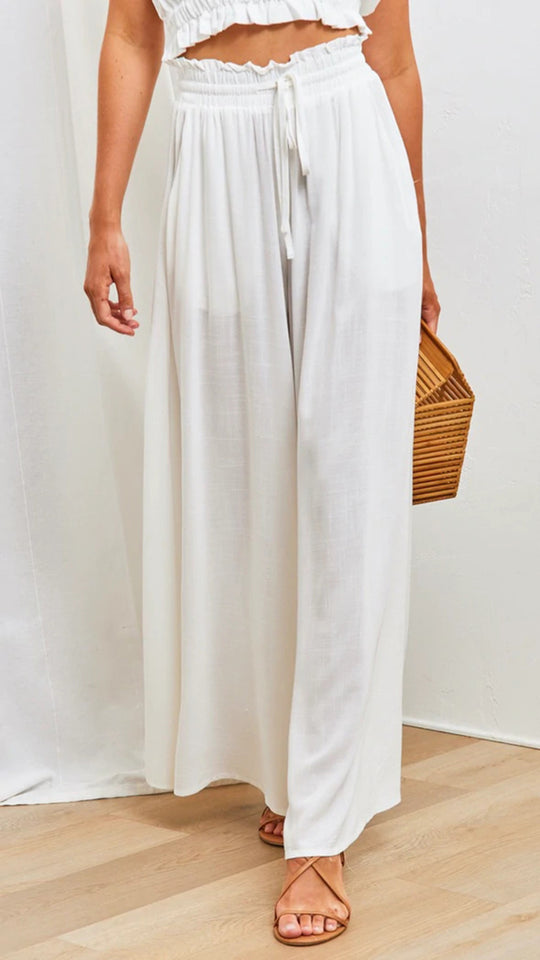 Maxi-Rock im Boho-Stil für Damen mit Kordelzugbund EB