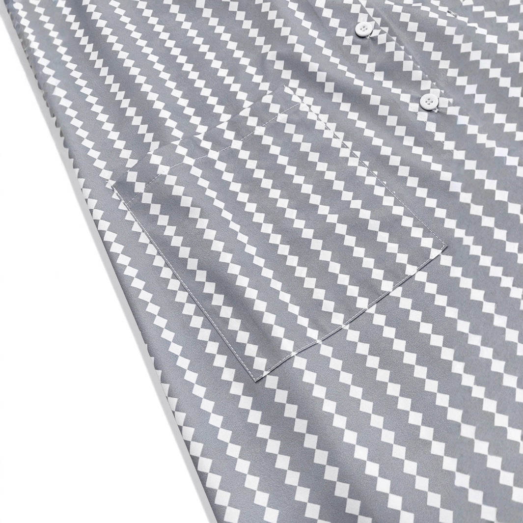 Damen Maxikleid mit eleganter Knopfleiste und modischen Puffärmeln EB