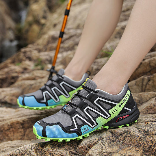 Damen Trailrunning-Schuhe mit rutschfester Sohle und atmungsaktiver Mesh-Oberfläche EB