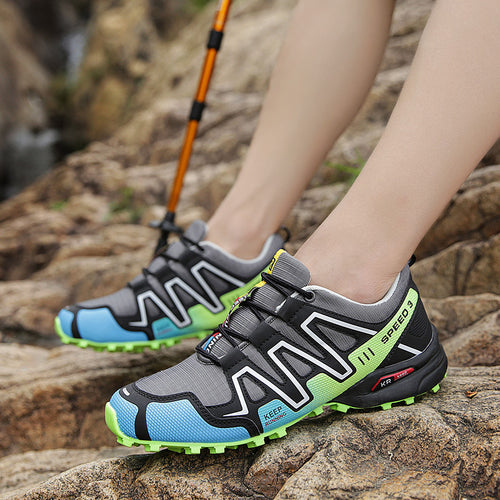 Damen Trailrunning-Schuhe mit rutschfester Sohle und atmungsaktiver Mesh-Oberfläche EB