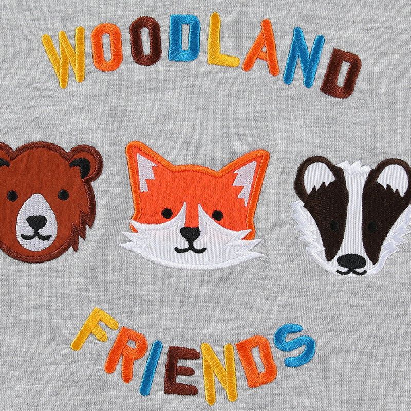 Jungen Sweatshirt mit liebevollem Tiermotiv EB