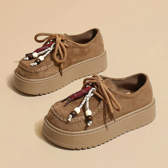 Damen Chunky Clogs mit dekorativen Schnürsenkeln EB