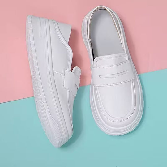 Damen Modische Slip-On Schuhe mit dämpfendem Plateau EB