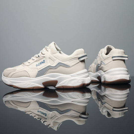 Damen Sportliche Sneakers mit atmungsaktiver Oberflächenstruktur EB