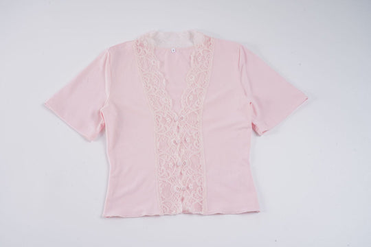 Damen Elegantes Spitzenoberteil mit feinem Schnitt EB