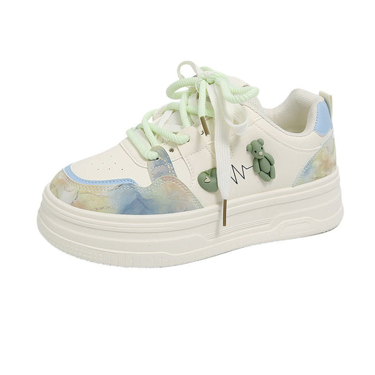 Damen Sportliche Sneakers mit verspielten Tierapplikationen und komfortabler Dämpfung EB