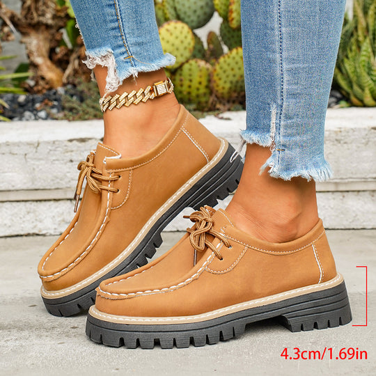 Damen modische Mokassins mit robustem Profil EB