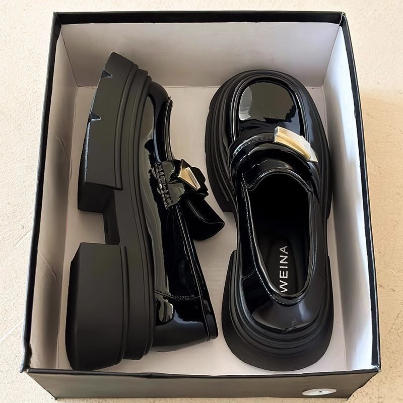 Damen Modische Plateau-Loafers mit komfortabler Sohle und elegantem Design EB