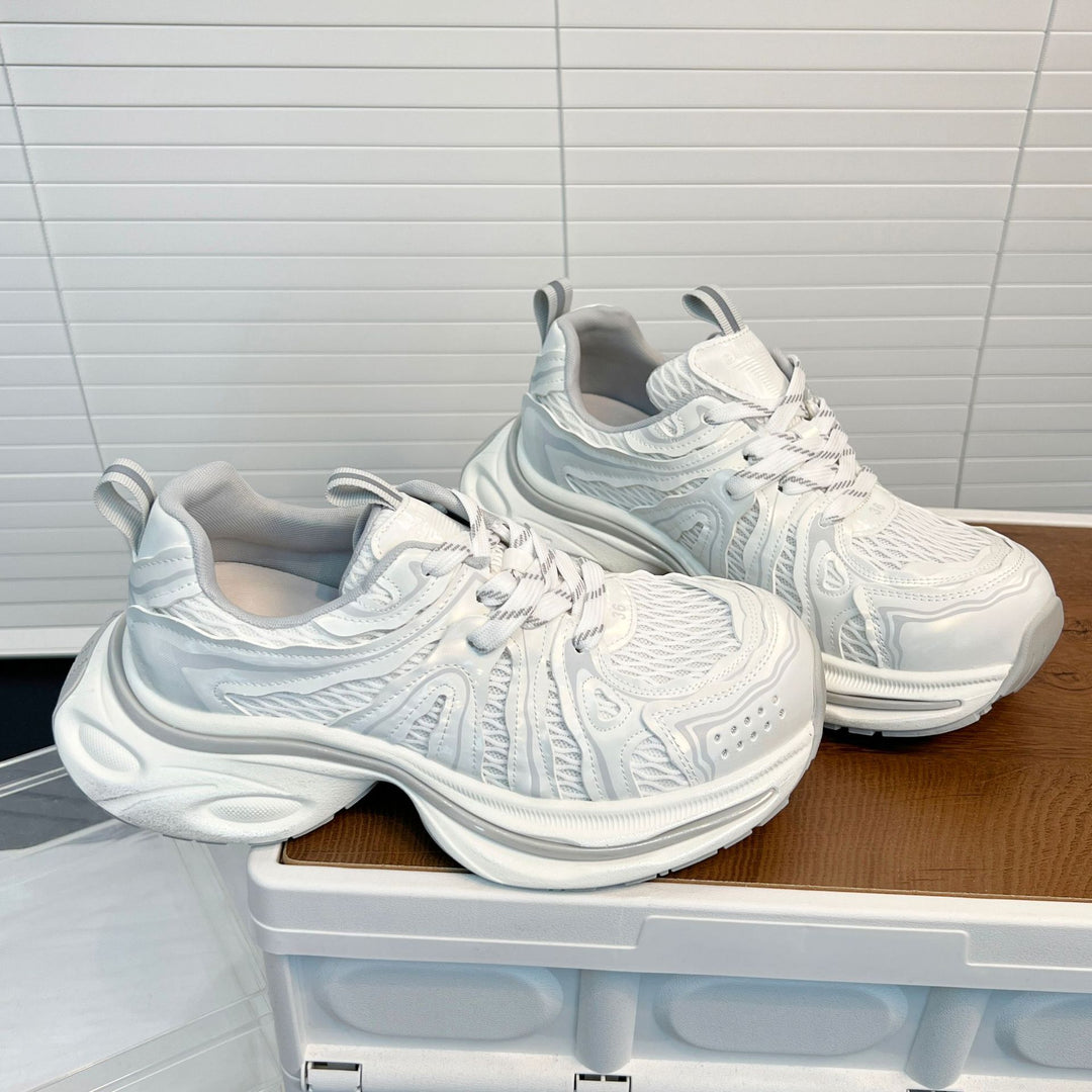 Damen Atmungsaktive Sneakers mit innovativem Dämpfungssystem und futuristischem Design EB