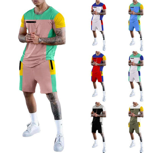 Herren Sportliches Freizeit-Set mit atmungsaktivem Design und praktischen Taschen EB