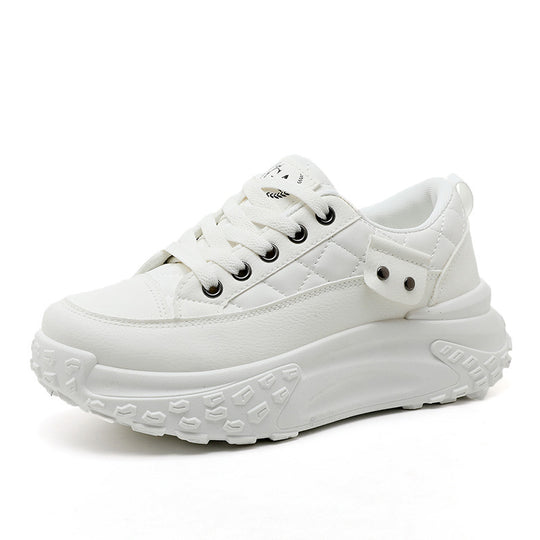 Damen modische Plateau Sneakers mit dämpfendem Sohlenprofil EB