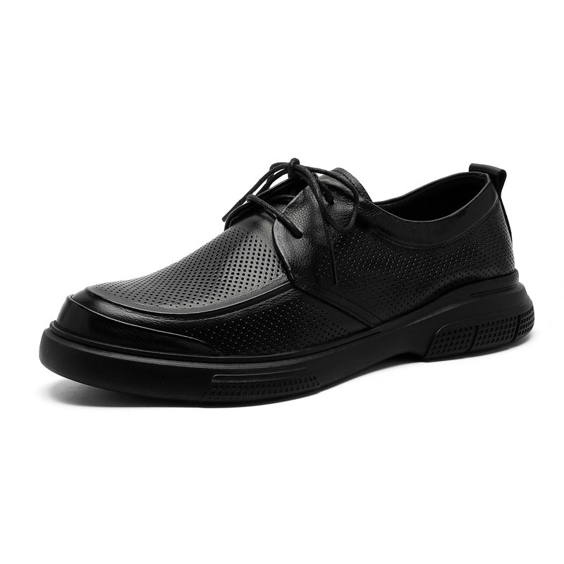 Damen Sportliche Sneakers aus atmungsaktivem Mesh mit hochwertigem Leder-Heel EB