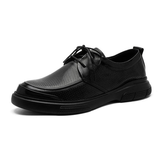 Damen Sportliche Sneakers aus atmungsaktivem Mesh mit hochwertigem Leder-Heel EB