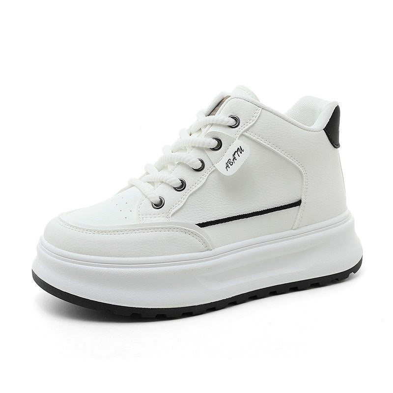 Damen modische High-Top Sneaker mit dämpfender Sohle und atmungsaktiver Obermaterialstruktur EB