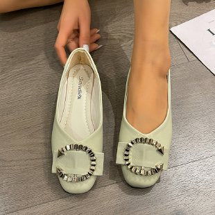 Damen Ballerinas mit extravaganten Schmuckdetails EB