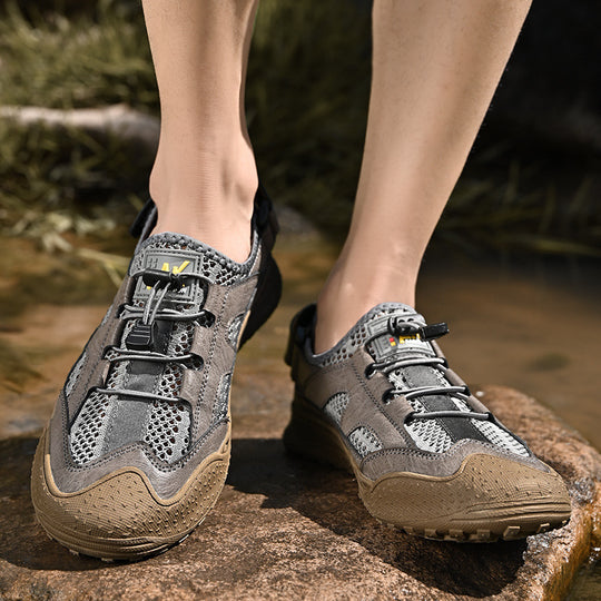 Damen Atmungsaktive Outdoor-Sandalen mit verstellbarem Riemen und rutschfester Sohle EB