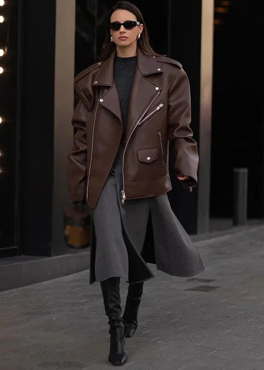 EB | Kunstleder Motorradjacke