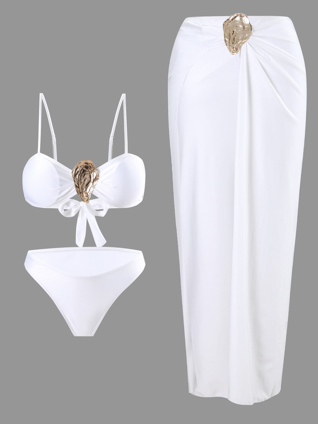 Damen Bikini-Set mit elegantem Wickelrock EB