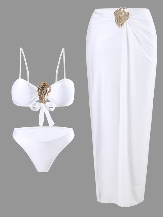 Damen Bikini-Set mit elegantem Wickelrock EB