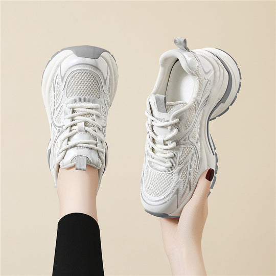 Damen Sportliche Sneakers mit atmungsaktivem Obermaterial und stützender Sohle EB