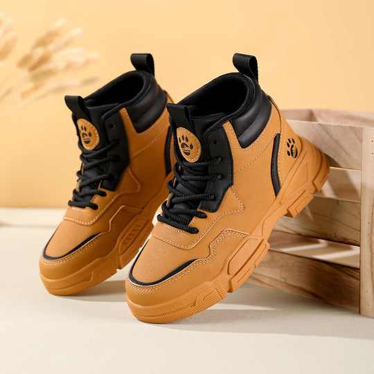Damen modische High-Top Sneakers mit atmungsaktiver Mesh-Oberfläche und robuster Laufsohle EB