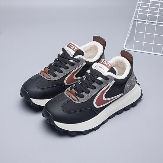 Damen Winter Sneakers mit warmem Fleece-Innenfutter und rutschfester Profilsohle EB