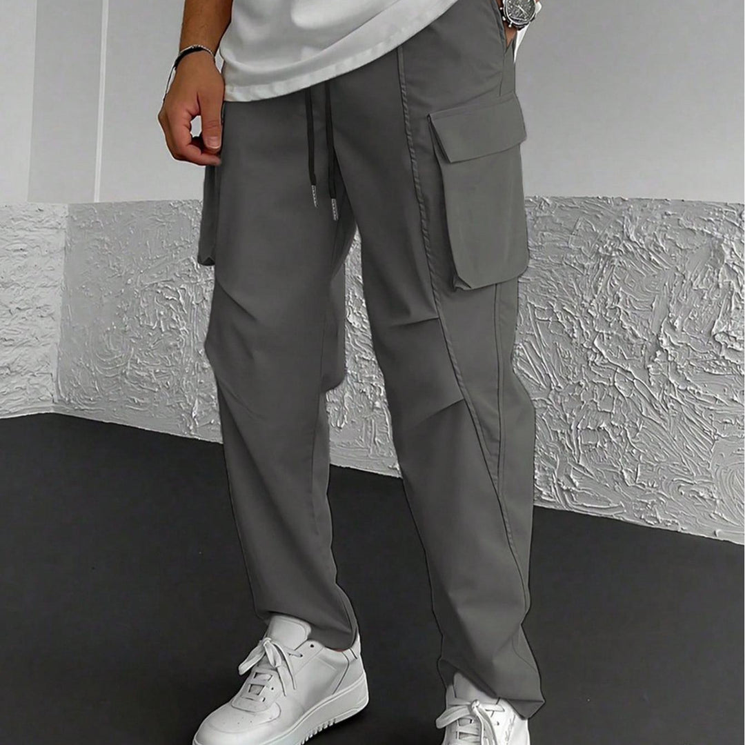 Herren Cargo-Hose mit multifunktionalen Taschen und elastischem Bund EB