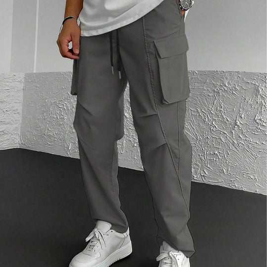 Herren Cargo-Hose mit multifunktionalen Taschen und elastischem Bund EB