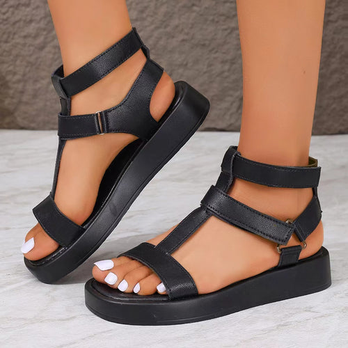 Damen Sportliche Sandalen mit verstellbaren Riemen und rutschfester Sohle EB