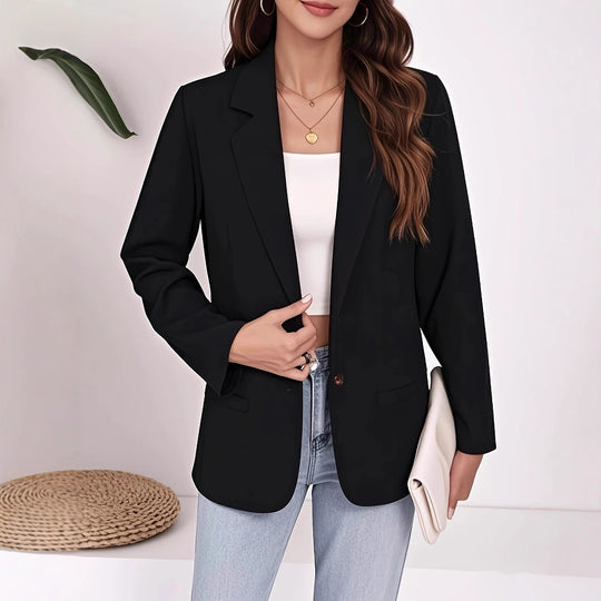 Damen eleganter Blazer mit zeitlosem Schnitt und praktischen Taschen EB