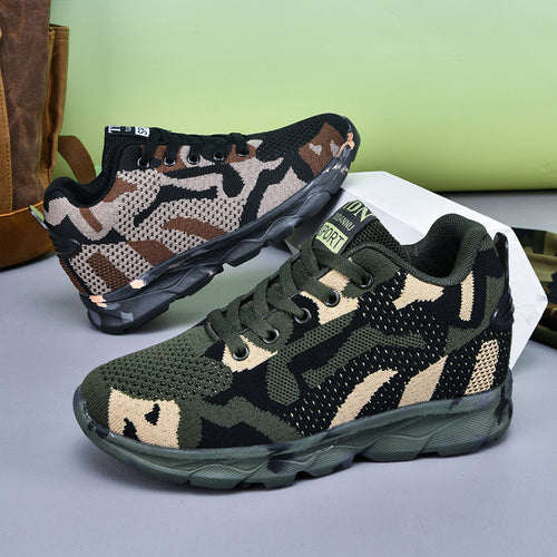 Damen Sportliche Freizeitsneaker im Camouflage-Design EB