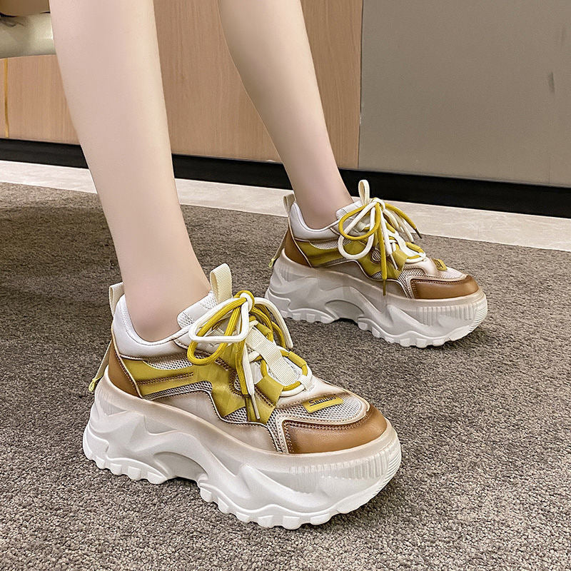 Damen Trendige Sneakers mit komfortabler Plateausohle EB