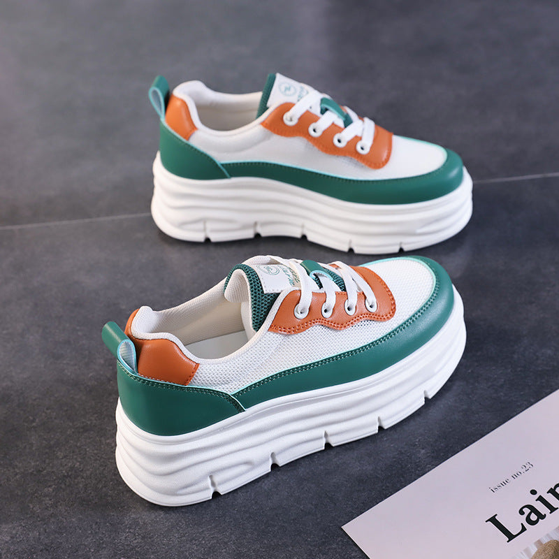 Damen Trendige Sneakers mit komfortabler Plateau-Sohle und modischem Design EB