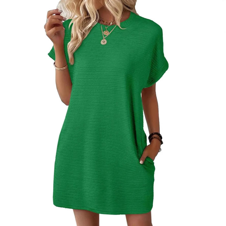 Damen Casual-Kleid mit lässigem Schnitt und praktischen Taschen EB