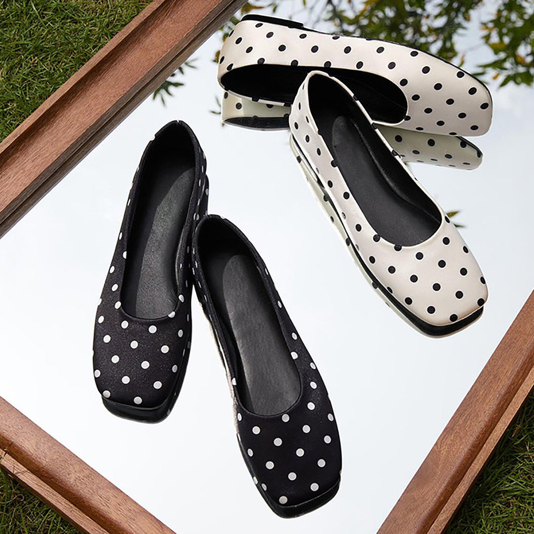 Damen Ballerinas aus hochwertigem Kunstleder mit elegantem Design EB