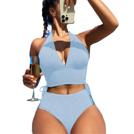 Damen Hochwertiger Bandeau-Bikini mit bequemem Stretch-Design EB