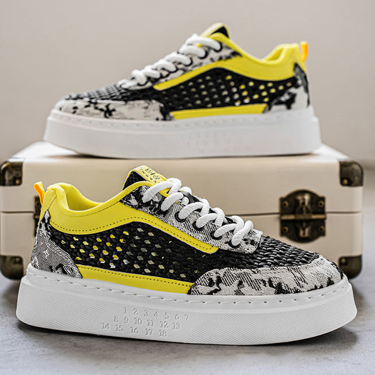 Damen Komfortable Plateau-Sneaker mit atmungsaktivem Obermaterial EB