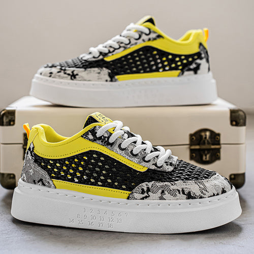 Damen Komfortable Plateau-Sneaker mit atmungsaktivem Obermaterial EB