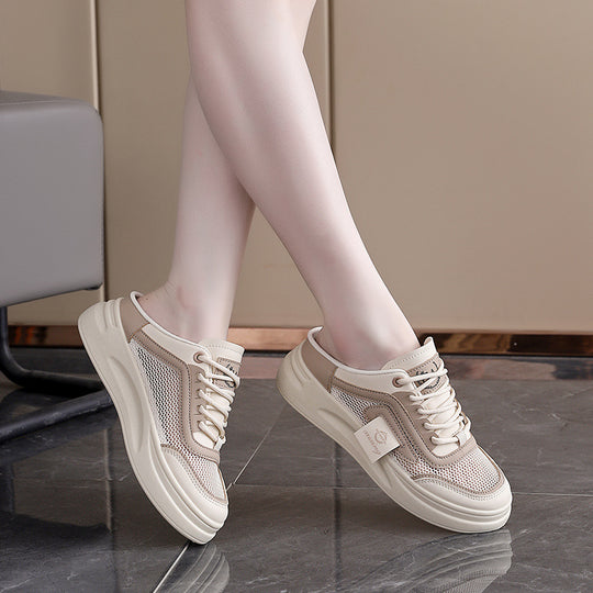 Damen komfortable Sneaker mit atmungsaktivem Mesh-Obermaterial und dämpfender Sohle EB