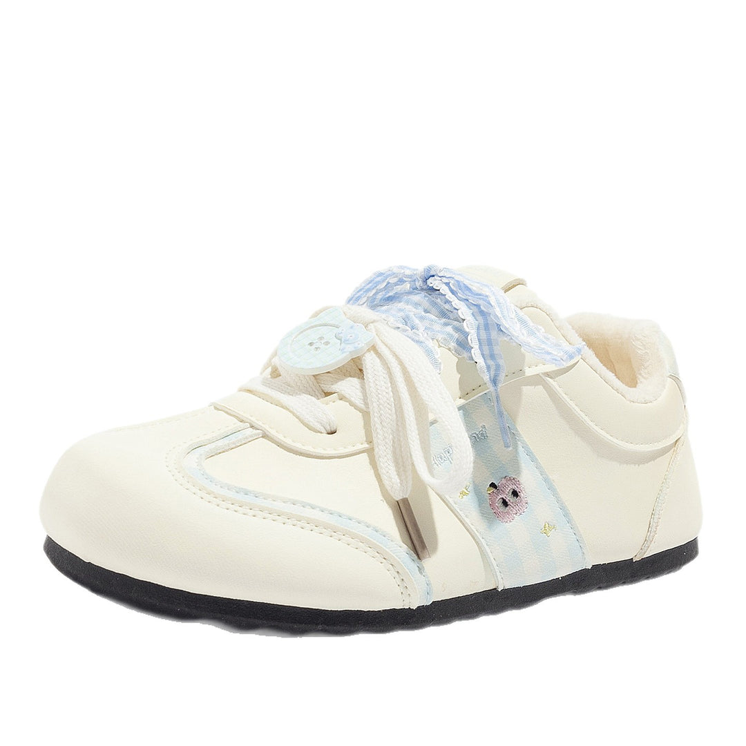 Damen Komfortable Sneaker mit kuscheligem Innenschuh und verspieltem Design EB