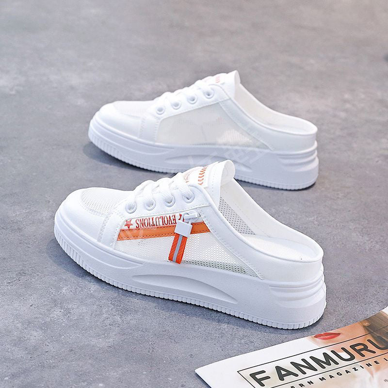 Damen Sneaker mit abnehmbarer Ferse und atmungsaktiver Mesh-Oberfläche EB
