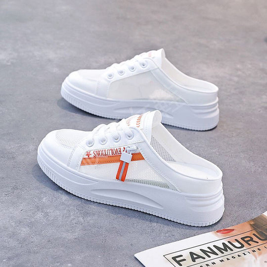 Damen Sneaker mit abnehmbarer Ferse und atmungsaktiver Mesh-Oberfläche EB