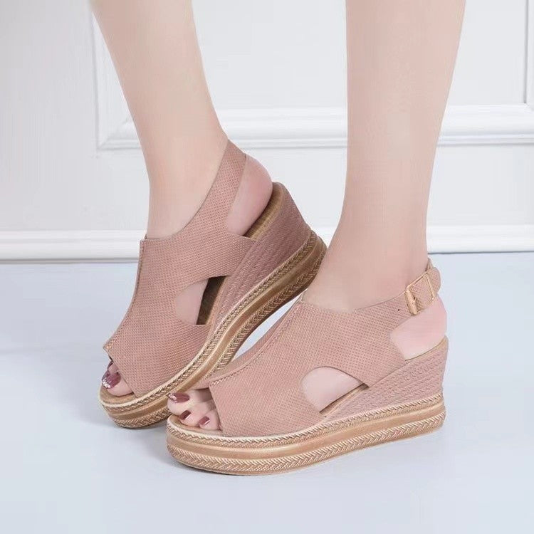 Damen Plattform Sandalen EB