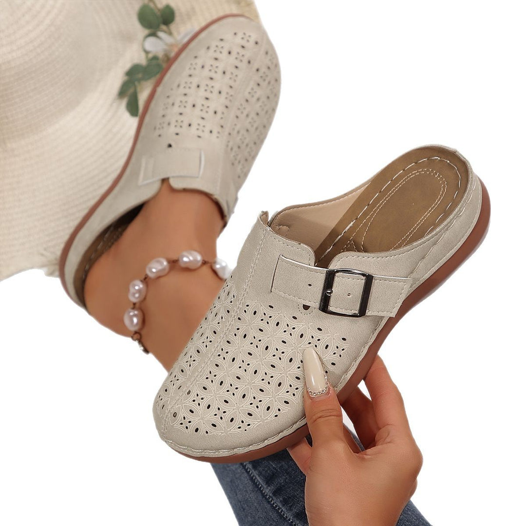 Damen Atmungsaktive Clogs mit modischem Lochmuster EB